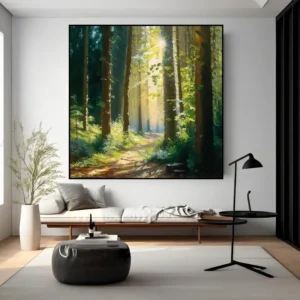 Zonlicht door het Woud – Olie Schilderij