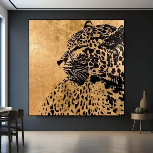Majesteitelijke Tijger – Exclusief Olie Schilderij Exclusief handgeschilderd olieverfschilderij "Majesteitelijke Tijger" met een krachtige tijger in natuurlijke habitat